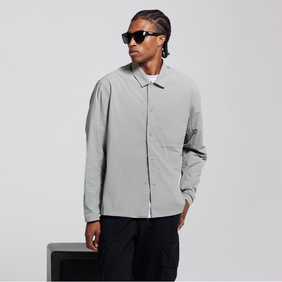 100 Thieves Foundations SS'24 NYLON SHIRT - STONEWASH GREEN Men’s Size Large NEW